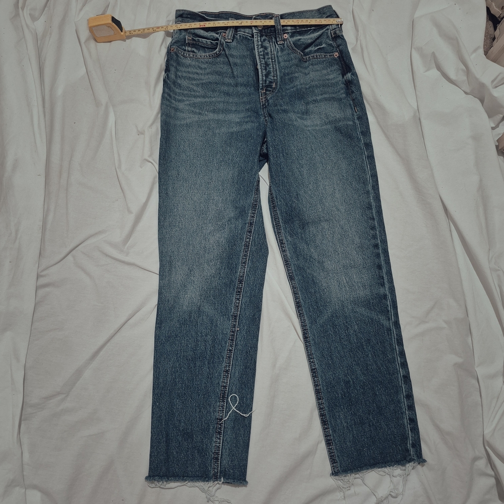 Old Navy High-Rise Straight Leg Jeans - Blue Wash